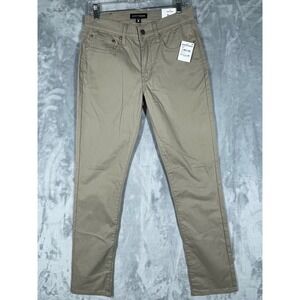 Lucky Brand 121 Slim Straight Khaki Pants Mens Size 29x32 Advanced Stretch NEW